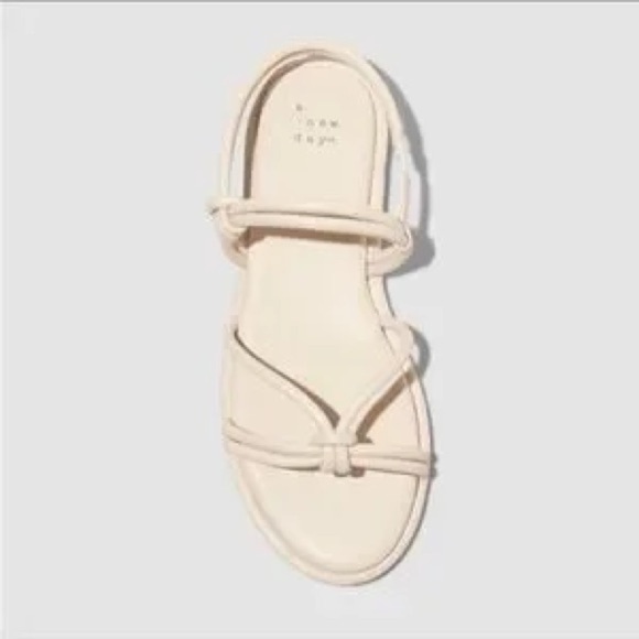 Women's Lara Ankle Strap Sandals - A New Day Off White - Picture 3 of 10